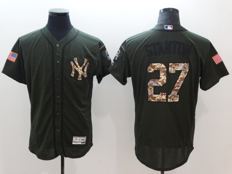 Men New York Yankees #27 Stanton Elite Spring Edition MLB Jerseys->texas rangers->MLB Jersey